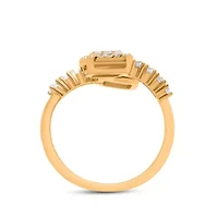 Lab Created Sterling Silver 1 Cttw Lab-Grown GH/SI2 Diamond Ring