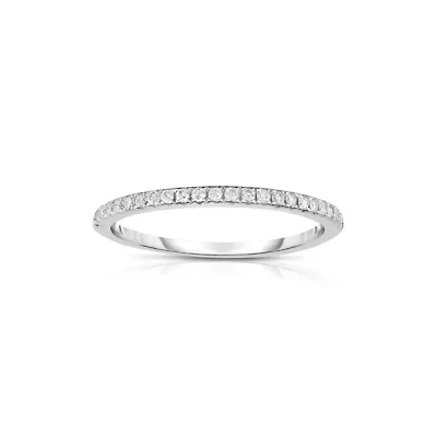 1/8CTW Diamond 14kt Gold White Ring