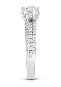 1 1/3 C.T.T.W Diamond 14Kt Gold Bridal Set
