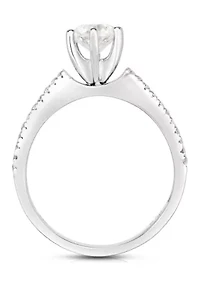 1 1/3 C.T.T.W Diamond 14Kt Gold Bridal Set