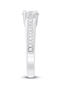 1/2 C.T.T.W Diamond 14Kt Gold Engagement Ring