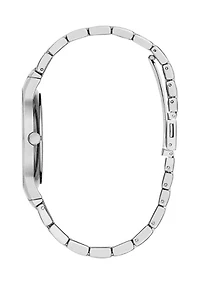 1/10 ct. t.w. Diamond Modern Stainless Steel Bracelet Watch