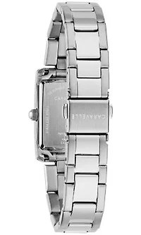Caravelle Ladies Classic Silver-Tone Stainless Steel Bracelet Watch 21mm