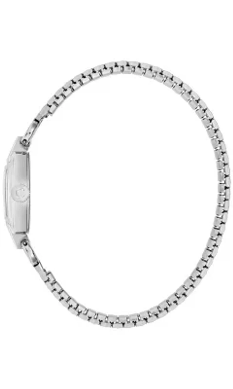 Caravelle Ladies Vintage Silver-Tone Stainless Steel Expansion Watch 19mm