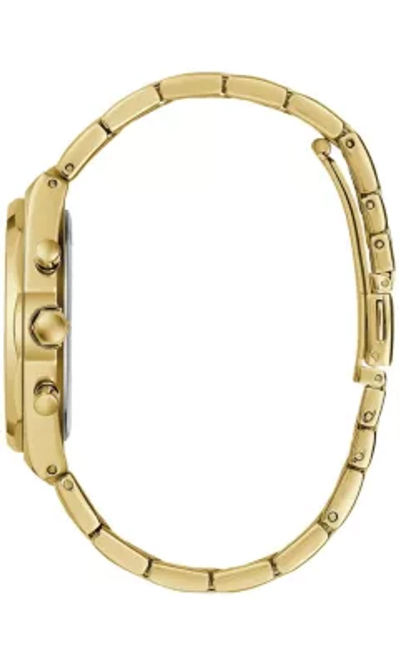 Caravelle Mens Classic Gold-Tone Bracelet Watch 40mm