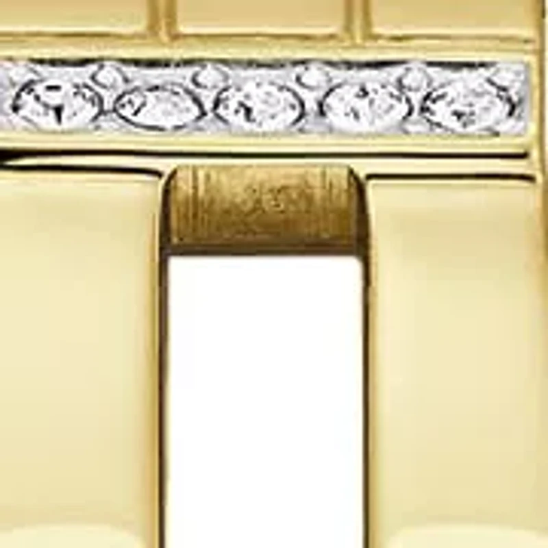 Caravelle Ladies Modern Gold-Tone Stainless Steel Expansion Watch 22mm