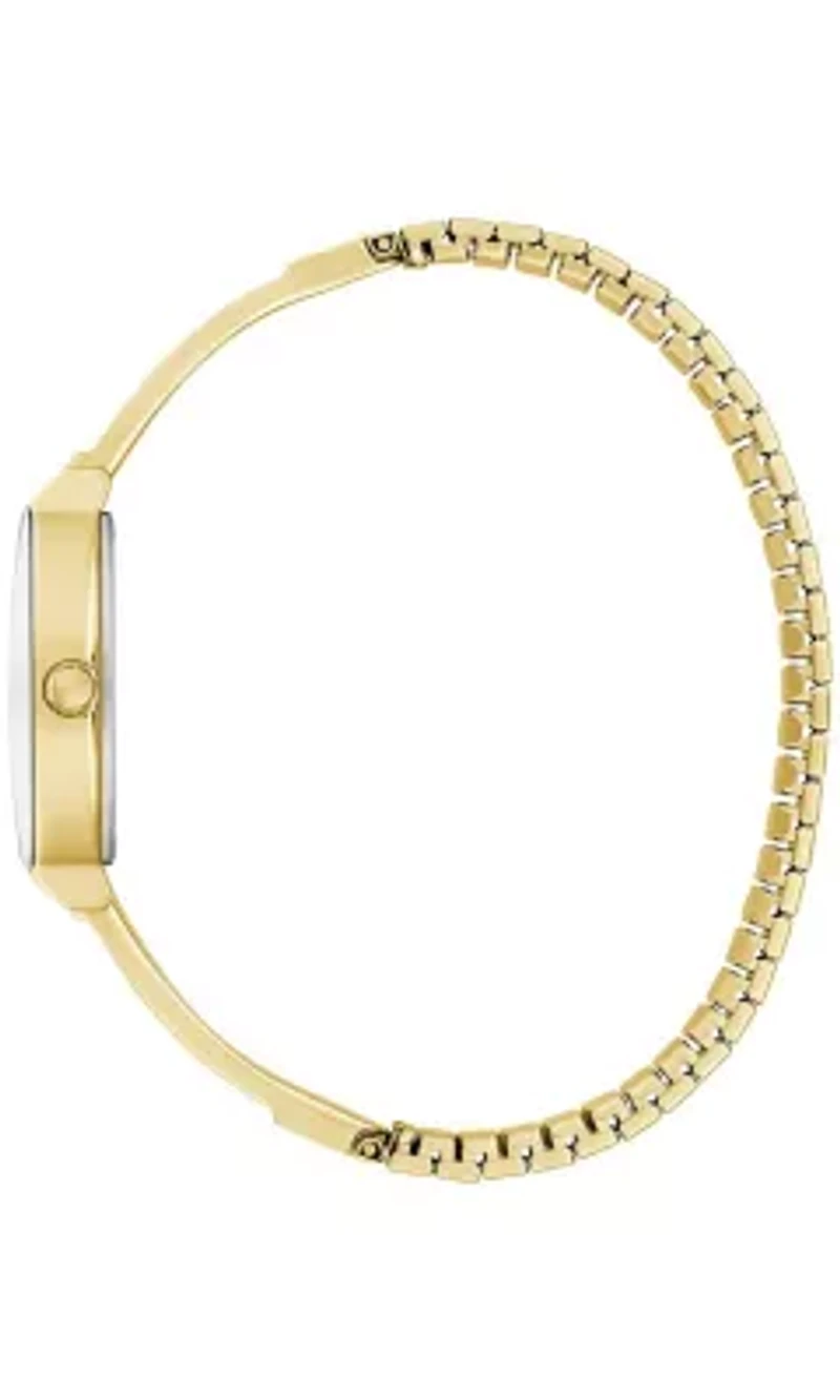 Caravelle Ladies Modern Gold-Tone Stainless Steel Expansion Watch 22mm