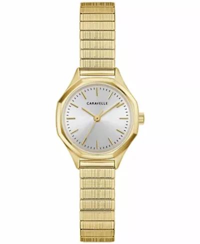 Caravelle Ladies Vintage Gold-Tone Stainless Steel Expansion Watch 24mm