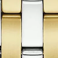Caravelle Mens Classic Two-Tone Bracelet Watch 41mm