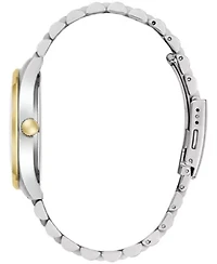 Caravelle Mens Dress Two-Tone Stainless Steel Bracelet Watch 39mm