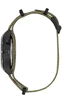 Caravelle Mens Vintage Lite Up Camouflage Strap Watch 39mm