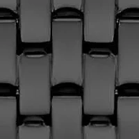 Caravelle Mens Modern Black Stainless Steel Bracelet Watch 33mm