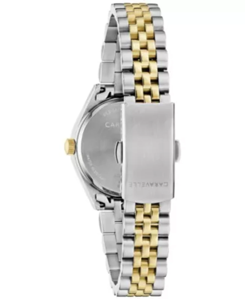 Caravelle Ladies Dress Two-Tone Stainless Steel Bracelet Watch 28mm