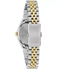 Caravelle Ladies Dress Two-Tone Stainless Steel Bracelet Watch 28mm