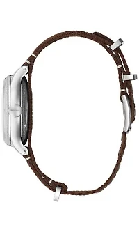 Men's Military A-11 Automatic Hack Brown Strap Watch, 37mm