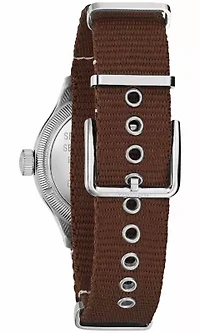 Men's Military A-11 Automatic Hack Brown Strap Watch, 37mm