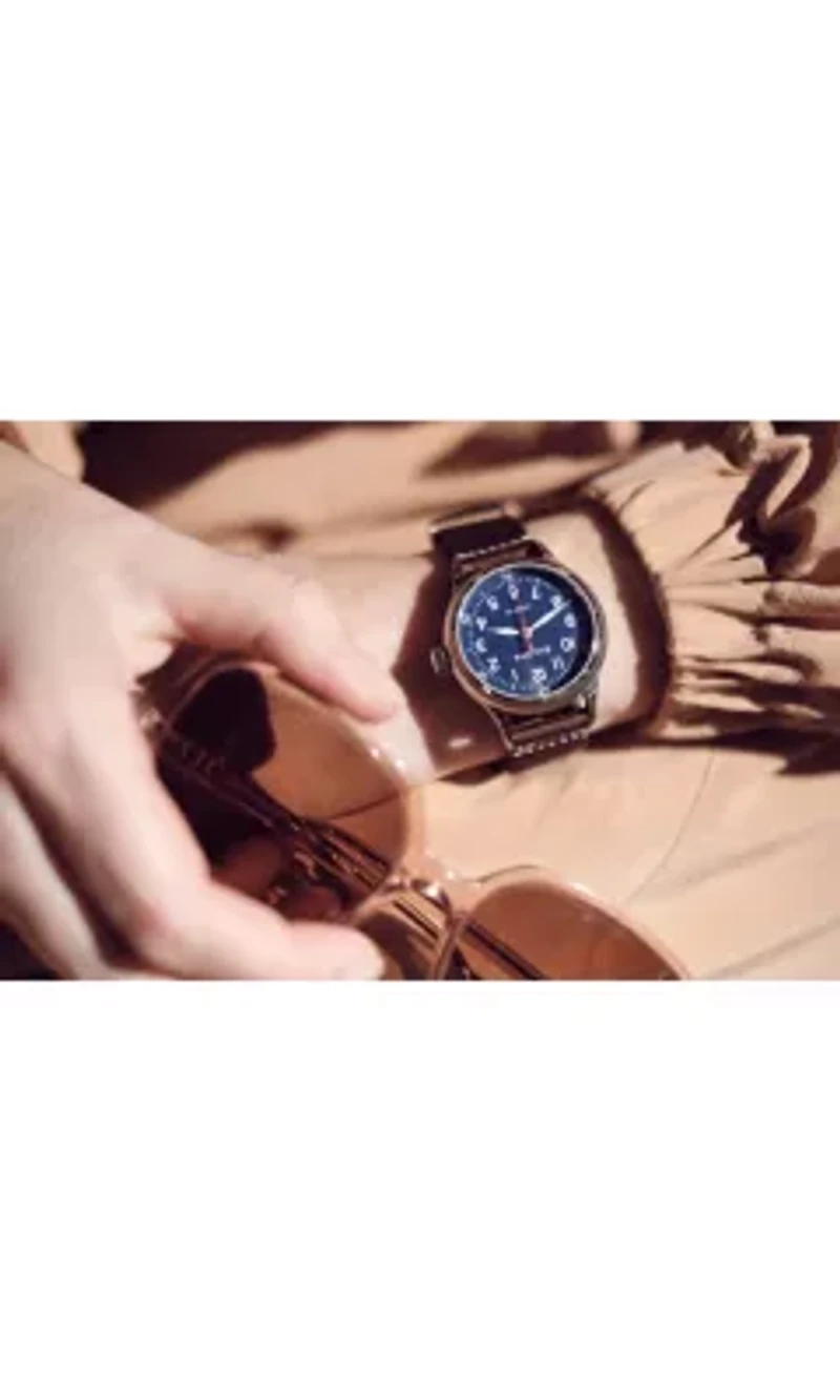 Men's Military A-11 Automatic Hack Brown Strap Watch, 37mm