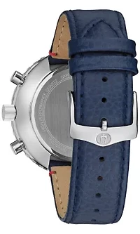 Bulova Men's Archive Chronograph C Blue Strap Watch, 46mm
