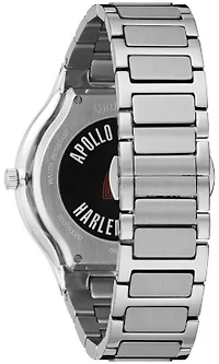 Apollo Special Edition Men's Silver-tone Stainless Steel Bracelet Watch, 43mm