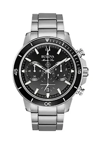  Marine Star Stainless Steel Bracelet Watch