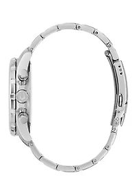 Bulova Men's Marine Star Chronograph Silver-tone Stainless Steel Bracelet Watch, 43.5mm