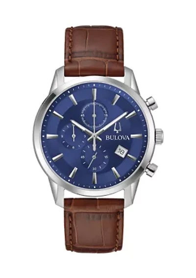 Men's 41 Millimeter Classic Sutton Brown Strap Watch 