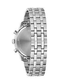 Men's 41 Millimeter Classic Sutton Silver-Tone Bracelet Watch 
