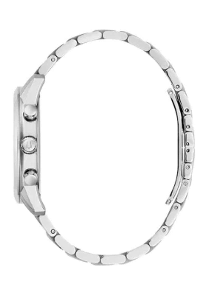 Men's 41 Millimeter Classic Sutton Silver-Tone Bracelet Watch 