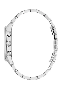 Men's 41 Millimeter Classic Sutton Silver-Tone Bracelet Watch 