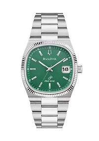 Men's Dress Classic Super Seville Silver Tone Stainless Steel Bracelet Watch