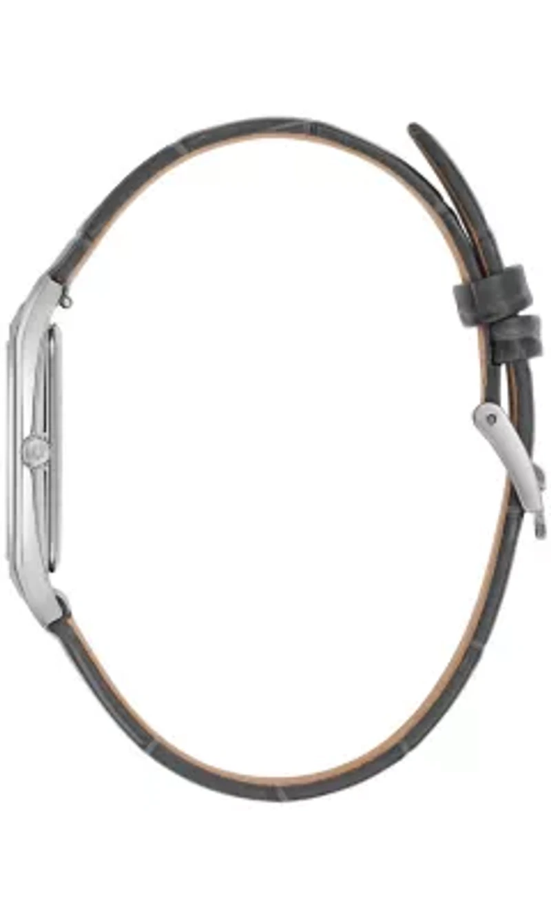Bulova Mens Classic Sutton Grey Strap Watch
