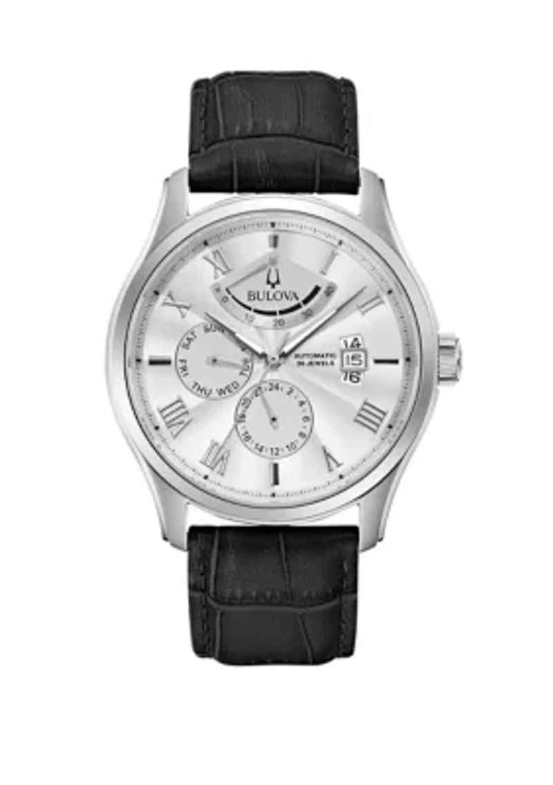 Men's Automatic Wilton Power Reserve Leather Watch