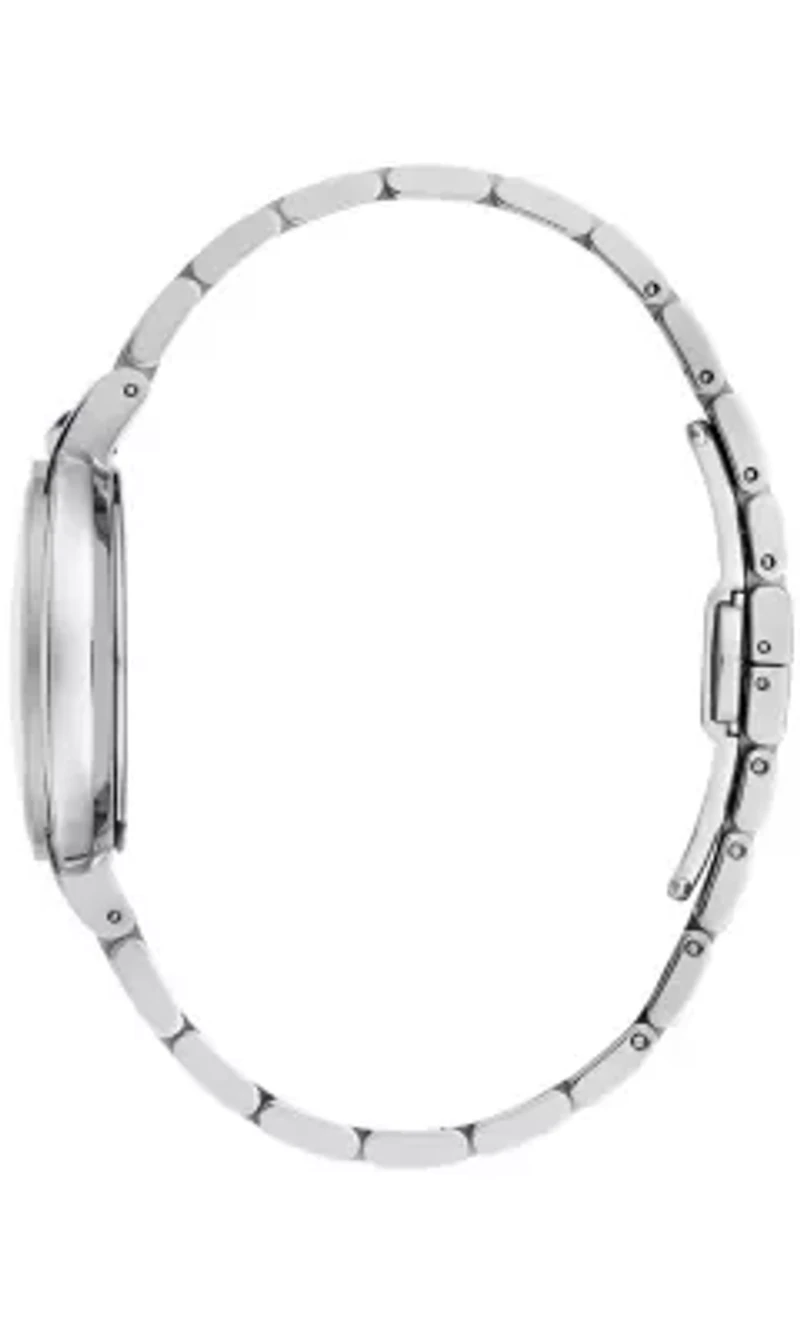Bulova Ladies Classic Rubiyat Silver-Tone Bracelet Watch