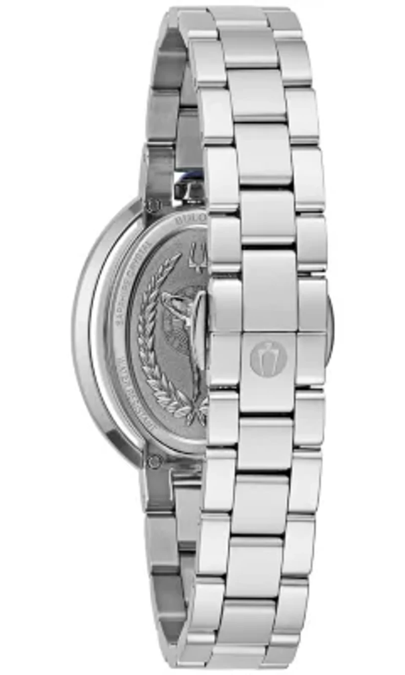 Bulova Ladies Classic Rubiyat Silver-Tone Bracelet Watch