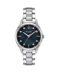 Women's Stainless Steel Sutton Diamond-Accent Bracelet Watch