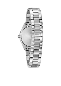 Women's Stainless Steel Sutton Diamond-Accent Bracelet Watch