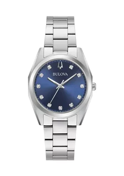 Women's Classic Surveyor Silver Tone Stainless Steel Bracelet Watch - 31 Millimeter