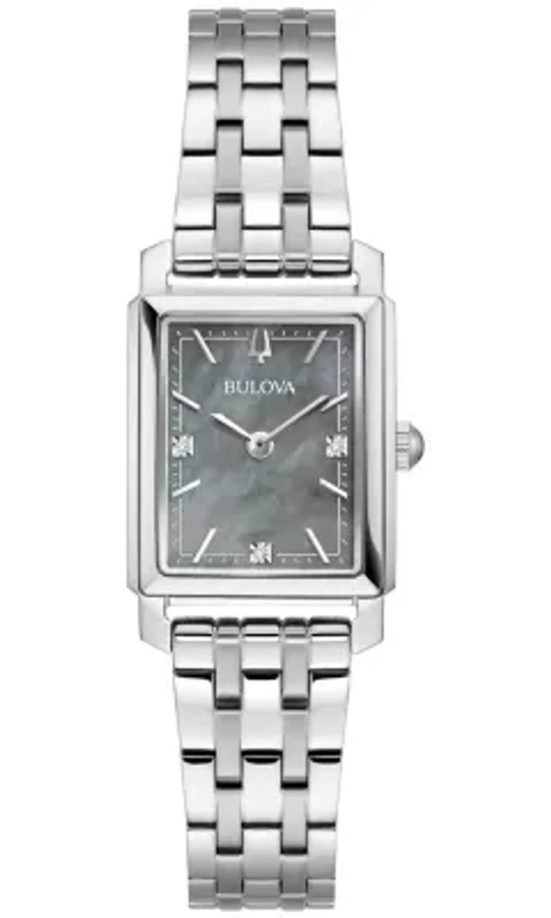 Bulova Ladies Classic Sutton Silver-Tone Bracelet Watch