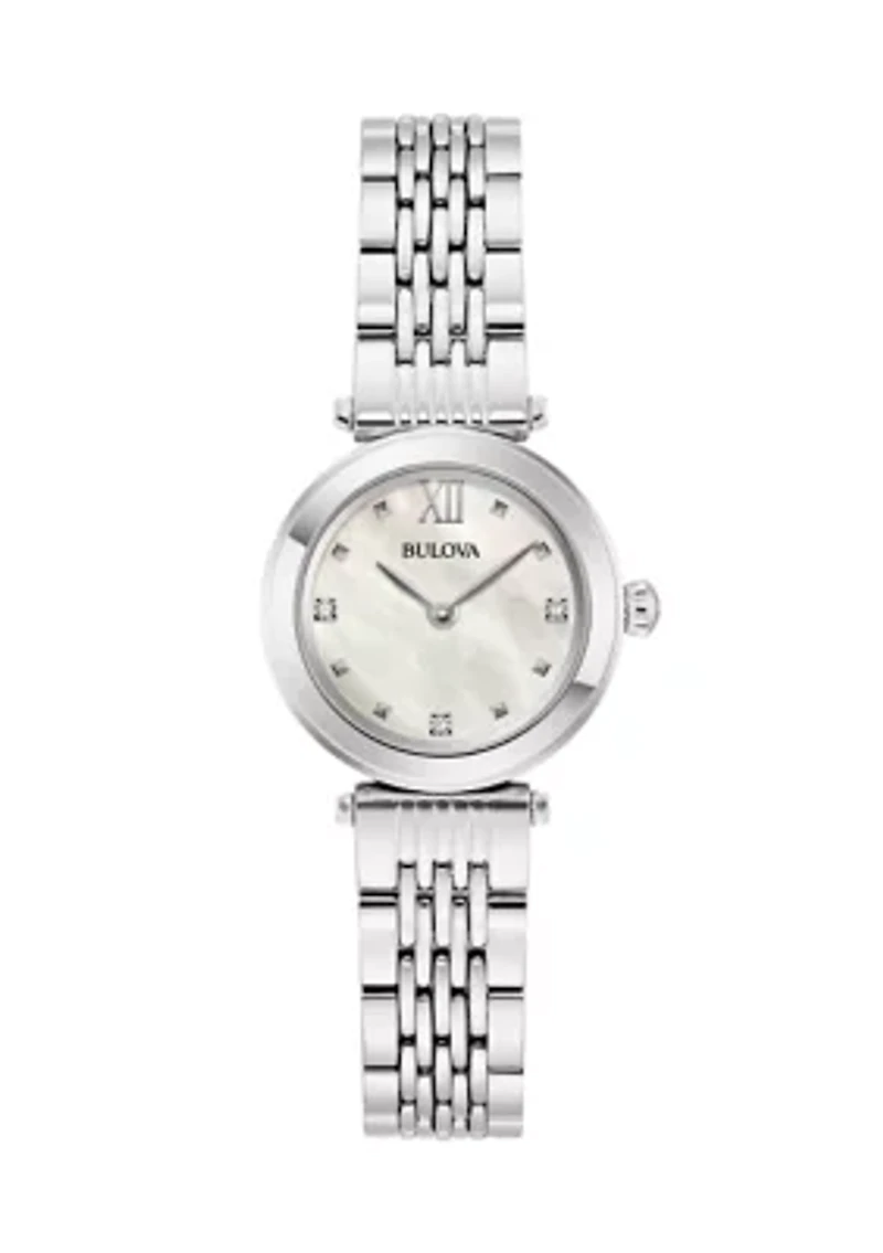 Women's Dress Classic Silver Tone Stainless Steel Bracelet Watch 
