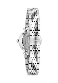Women's Dress Classic Silver Tone Stainless Steel Bracelet Watch 