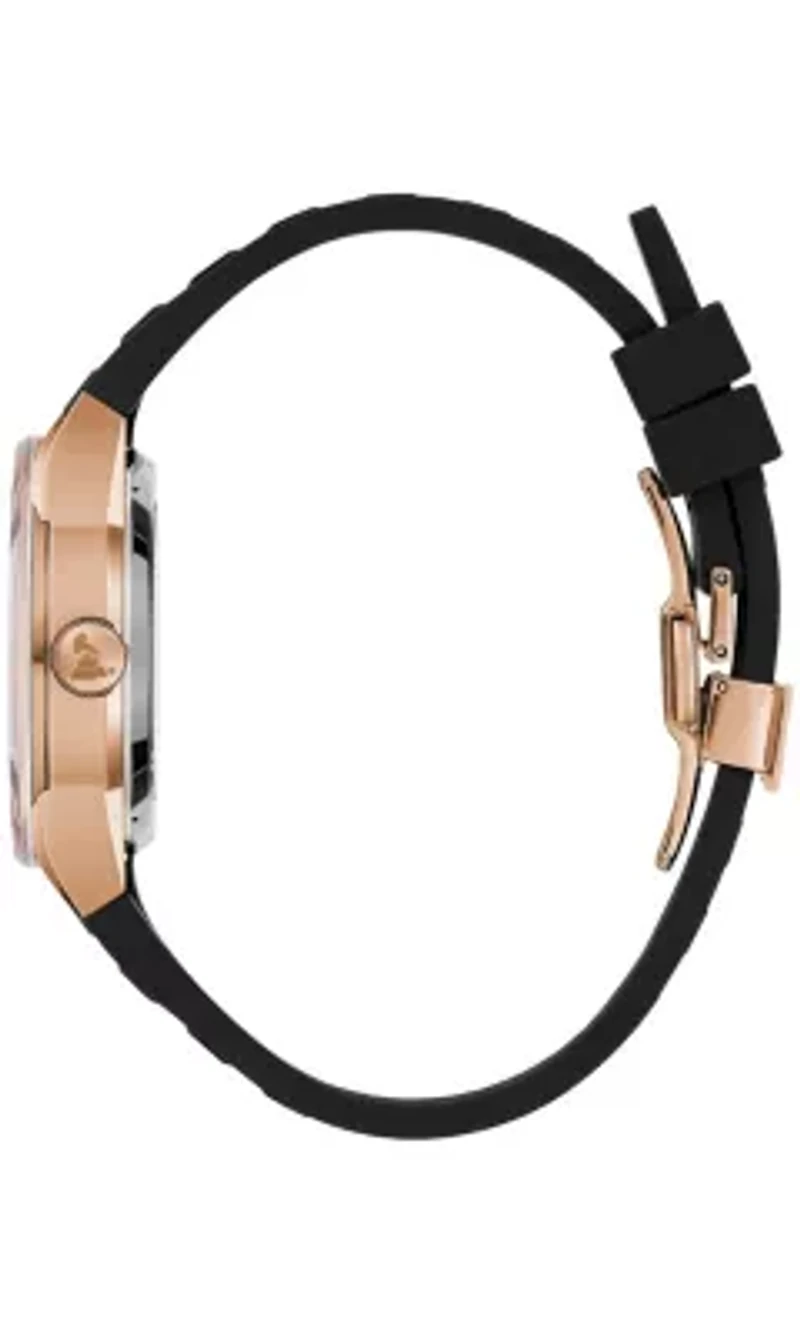 Bulova Mens Modern Milennia Black Rubber Strap Watch