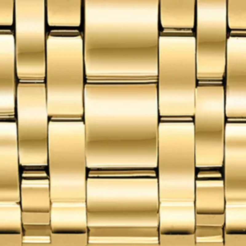 Gold Tone Stainless Steel Quadra Diamond Dial Watch