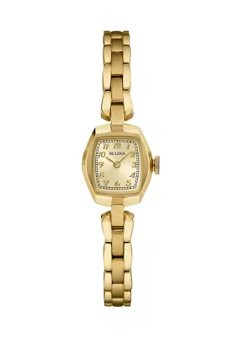 Gold Tone Stainless Steel Watch 