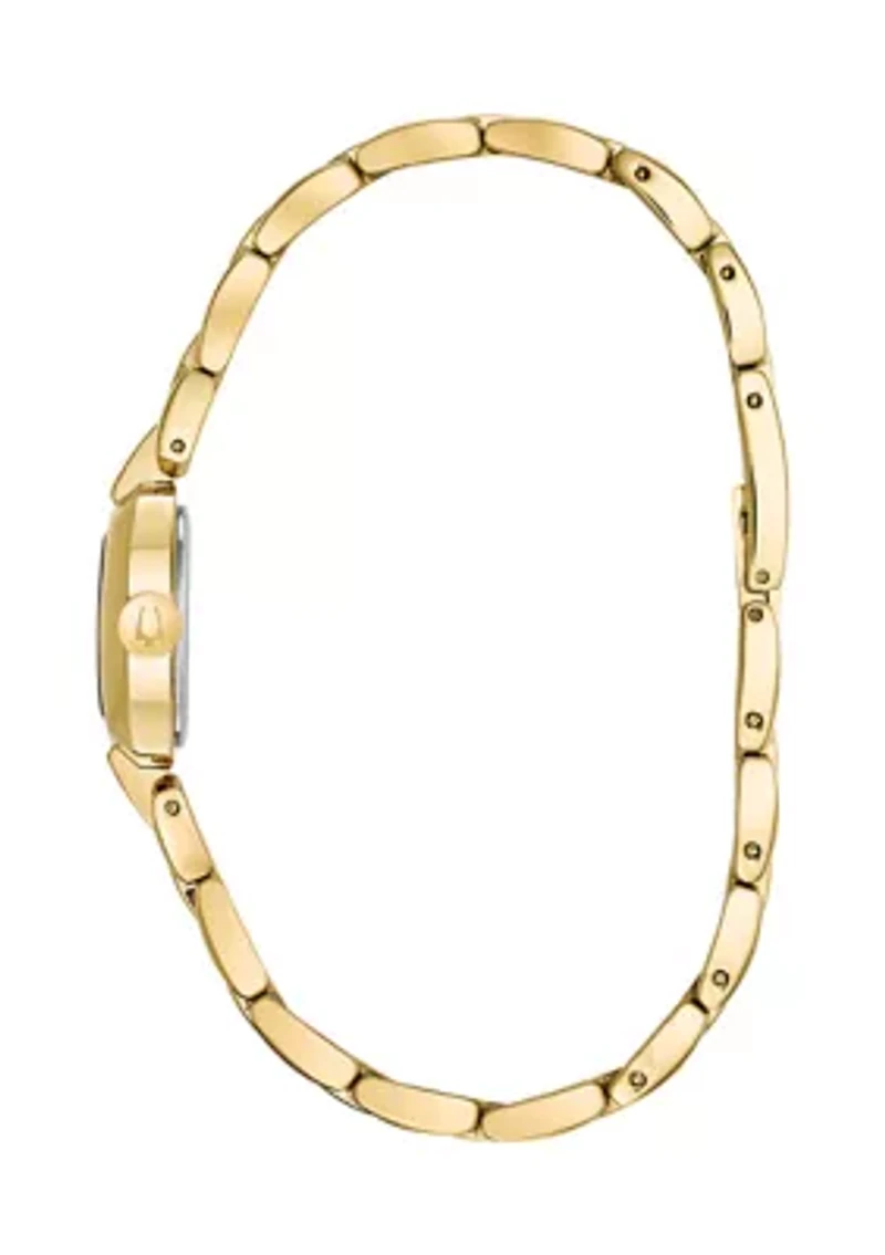 Gold Tone Stainless Steel Watch 
