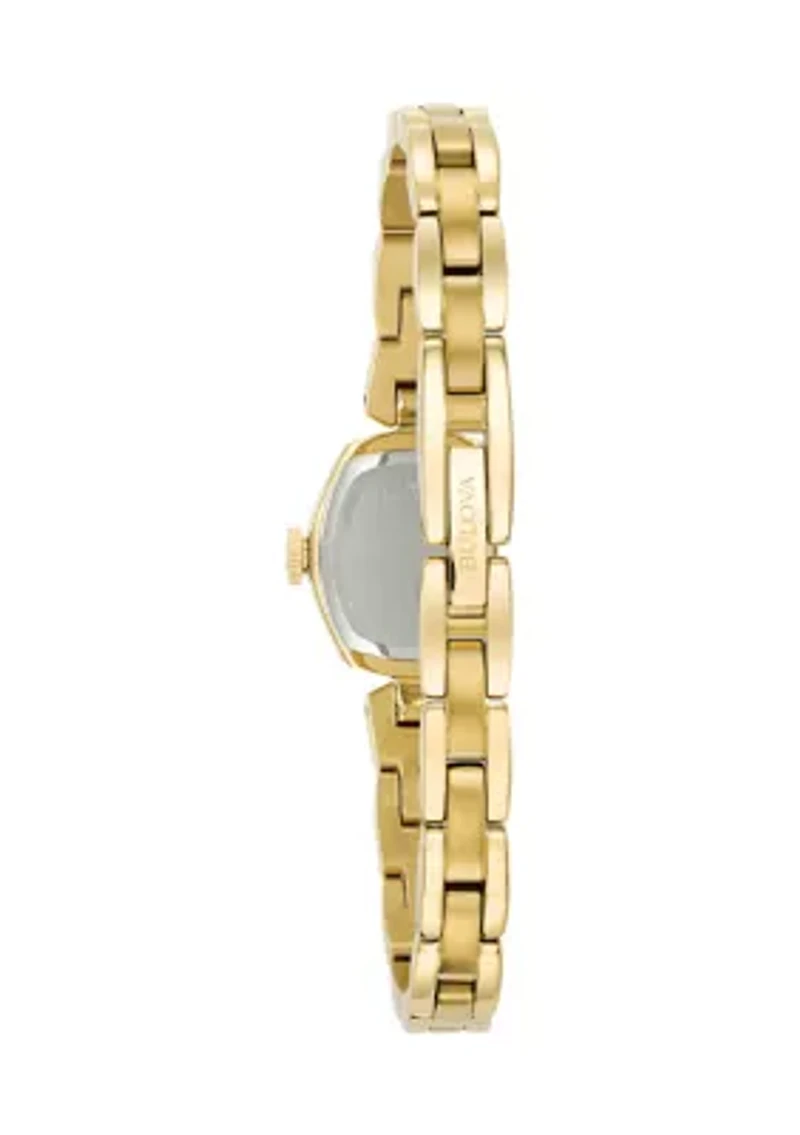 Gold Tone Stainless Steel Watch 