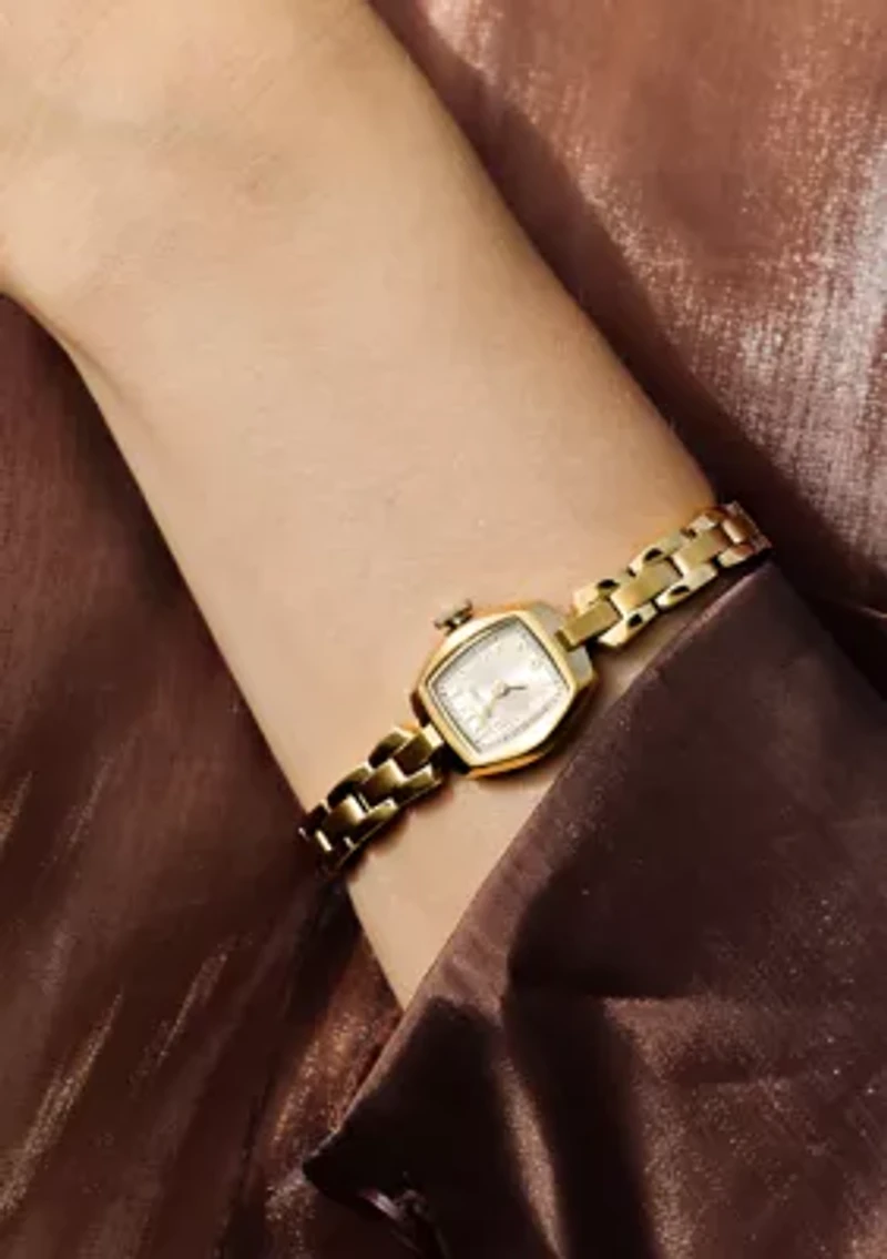 Gold Tone Stainless Steel Watch 