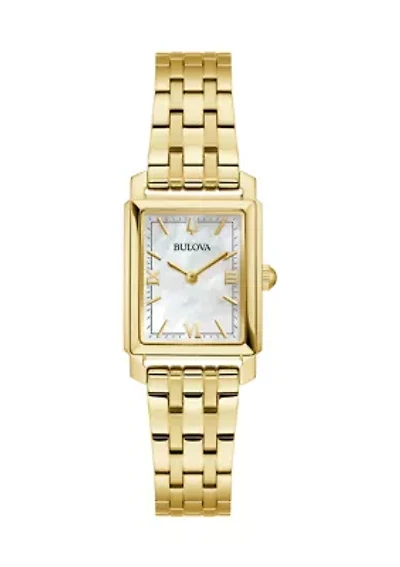 Women's Bulova Dress/Classic BUL Sutton Gold Tone Bracelet Watch 