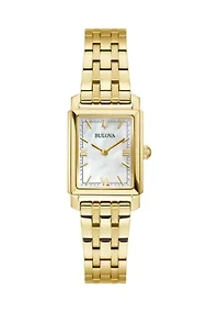 Women's Bulova Dress/Classic BUL Sutton Gold Tone Bracelet Watch 