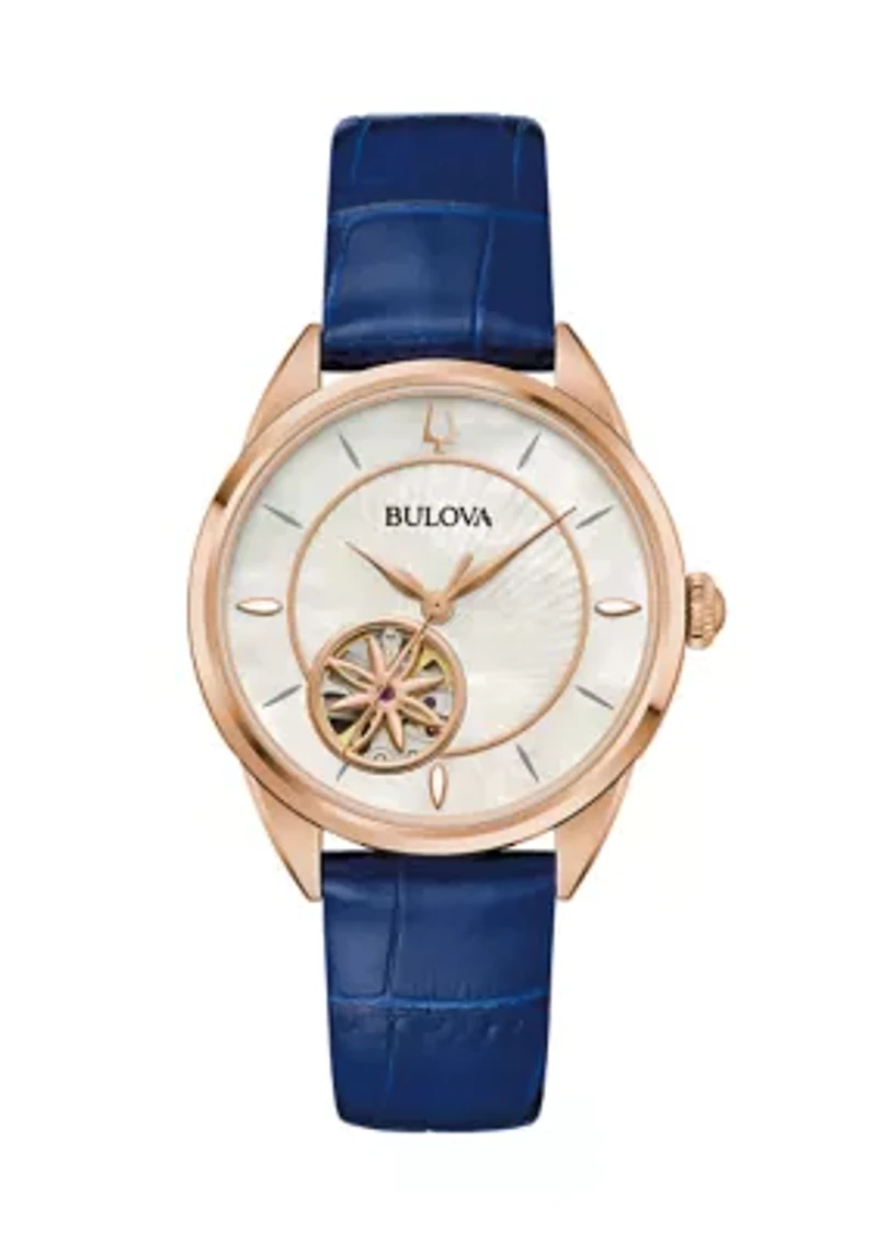 Ladies Classic Sutton Navy Strap Watch, 34.5mm