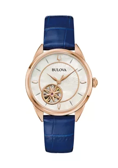 Ladies Classic Sutton Navy Strap Watch, 34.5mm